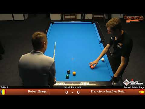 Robert Braga v Francisco Sanchez Ruiz | TOR SERVICE 24 / BILLARD BECKMANN | Pinneberg Open 2017