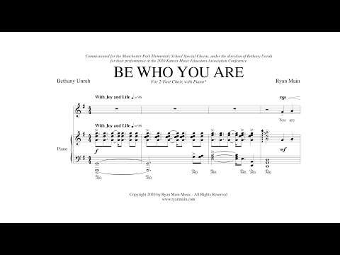 Be Who You Are, by Ryan Main