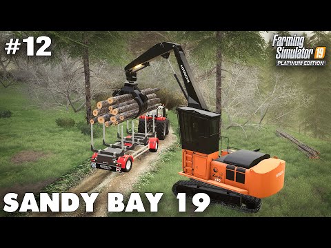 Winter Forestry & Selling Canola, Sandy Bay #12 Farming Simulator 19 Timelapse, Seasons