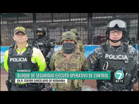 Operativo de control en la cárcel de Riobamba, en Chimborazo