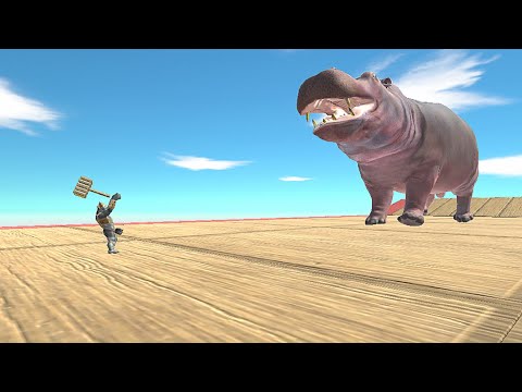 Baby Ghor Hammer vs Giant Animals - Animal Revolt Battle Simulator