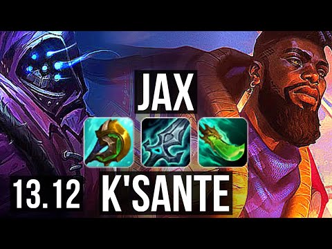 JAX vs K'SANTE (TOP) | 2.9M mastery, 1900+ games, 6 solo kills, Dominating | KR Master | 13.12