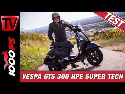 Vespa GTS 300 HPE SuperTech Test - TFT-Display und Connectivity in der beliebten Vespa!