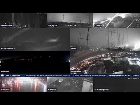 Live views from Ukraine 12/12/2022 A - Kramatorsk, Kharkiv, Kyiv, Zaporizhzhia and other cities