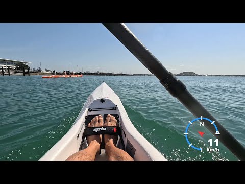 First paddle with the Epic V8 surfski - perfect for beginners
