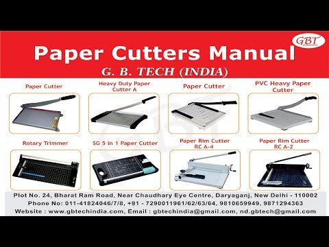 Manual Paper Rim Cutter A-2 / 19