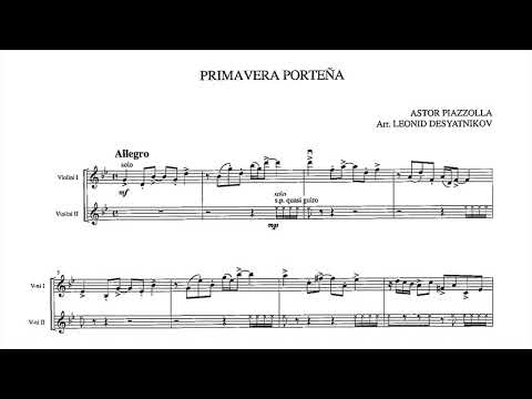 [Astor Piazzolla/Leonid Desyatnikov] Las Cuatro Estaciones Porteñas (Score-Video)