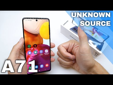 How to install Unknown Sources on Samsung Galaxy A71