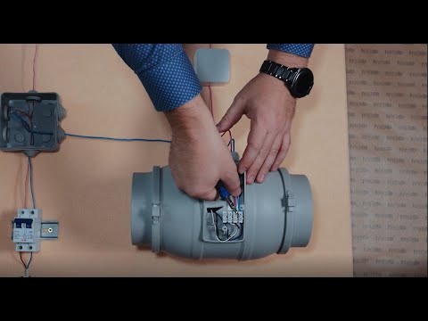 Подключение вентилятора TYPHOON через клеммную коробку