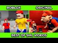 SML Movie Vs SML ROBLOX 1 HOURS OF BEST SML VIDEOS Side By Side 13