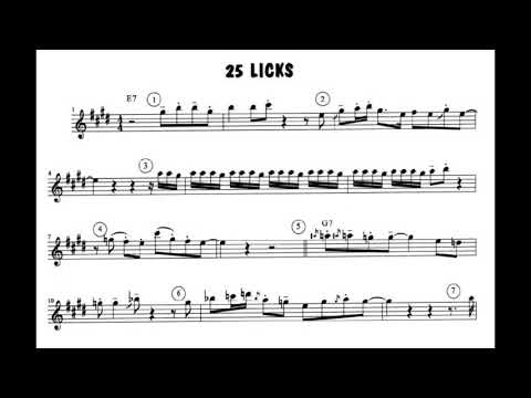25 LICKS - ERIC MARIENTHAL - SAX ALTO