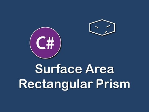 surface area of rectangular prism in c