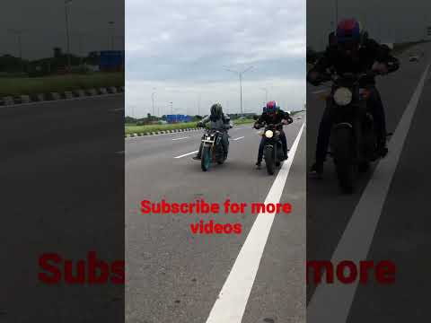 Hunter 350 vs MT15 Drag Race