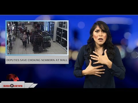 Deputies save choking newborn at mall (ASL - 10.10.18)