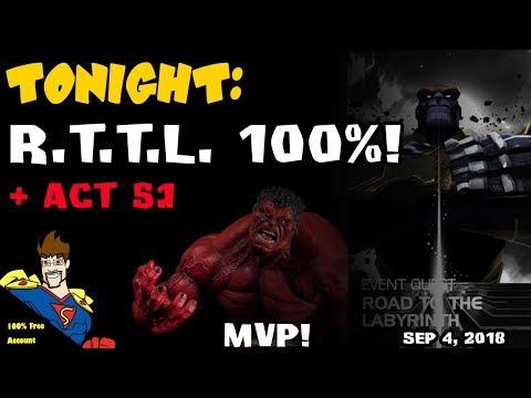 Road to the Labyrinth 100% (Chapter 4, Rooms 4 - 6)!  Marvel Contest of Champions