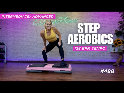 Step Aerobics Workout | 30-Min Intermediate–Advanced Choreo at 128 BPM #488