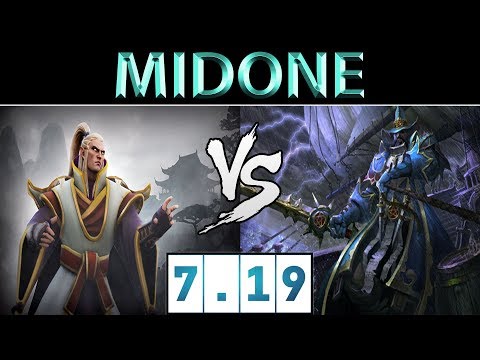 MidOne [Invoker] vs [Kunkka] ► TI8 Patch ► Dota 2 7.19