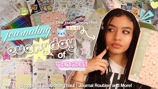 𝜗ৎ ✎ Start my 2026 JOURNAL WITH ME! | Shopping , Stationery Haul , Journaling Routine