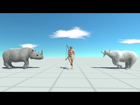 RHINOCEROS & POLAR BEAR vs EVERY UNIT - Animal Revolt Battle Simulator