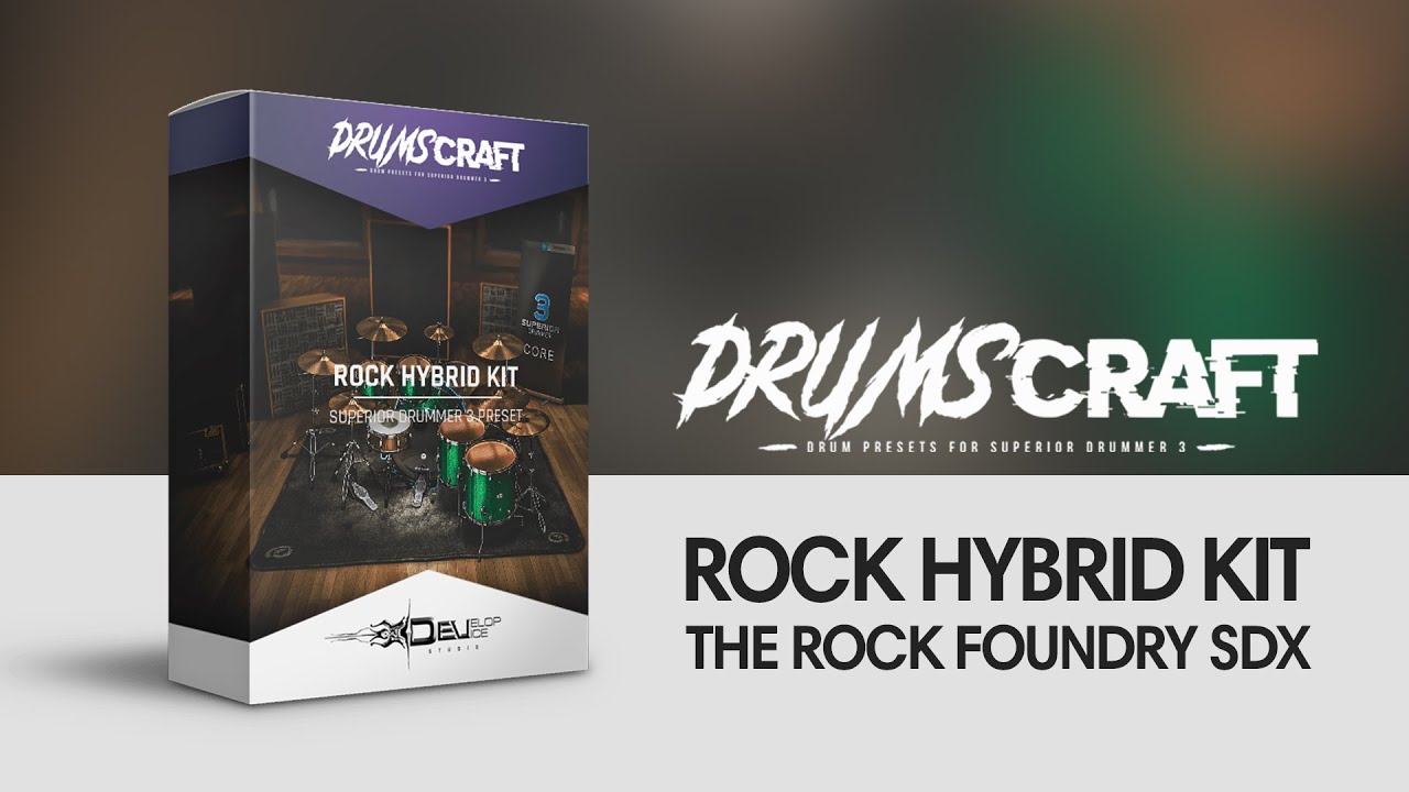 Develop Device Rock Hybrid Kit: Superior Drummer 3 [Synth Presets] - Video thumbnail