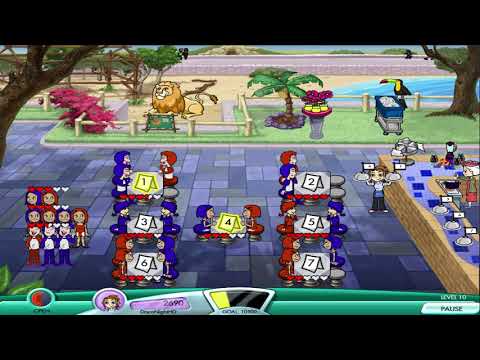 Diner Dash 4: Hometown Hero Walkthrough - Level #10 - Safari Cafe at the Zoo - The Rush