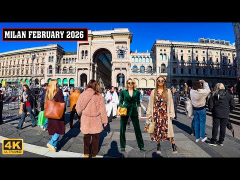 Walking Tour Milan Italy 4K | Olympics 2026 Preparations (February 5, 2026)