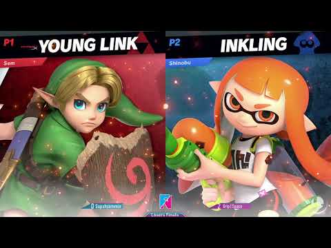 Fight Night XL #3 | (Grip) Space (Inkling) vs Supahsemmie (Young Link) | Losers Finalsie,
