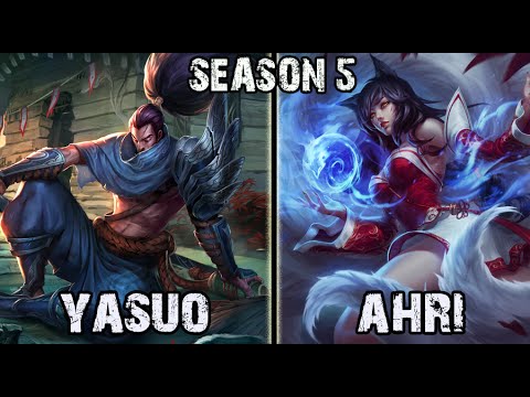 SKT T1 Faker Yasuo vs Ahri MID Ranked Challenger Korea