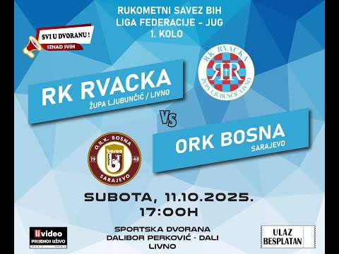 RK RVACKA  - ORK BOSNA (1.kolo - 2025/26.)