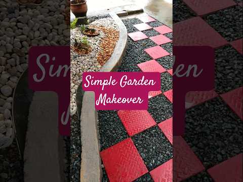 DIY GARDEN  PATHWAY 🌺 #shortsviral #garden #makeover #shorts