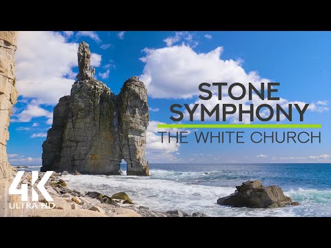 8 HRS Relaxing Waves Sounds of Japan Sea - Stone Symphony of the White Church Sea Stack