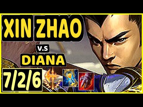 LAMABEAR (XIN ZHAO) vs DIANA - 7/2/6 KDA JUNGLE CHALLENGER GAMEPLAY - EUW