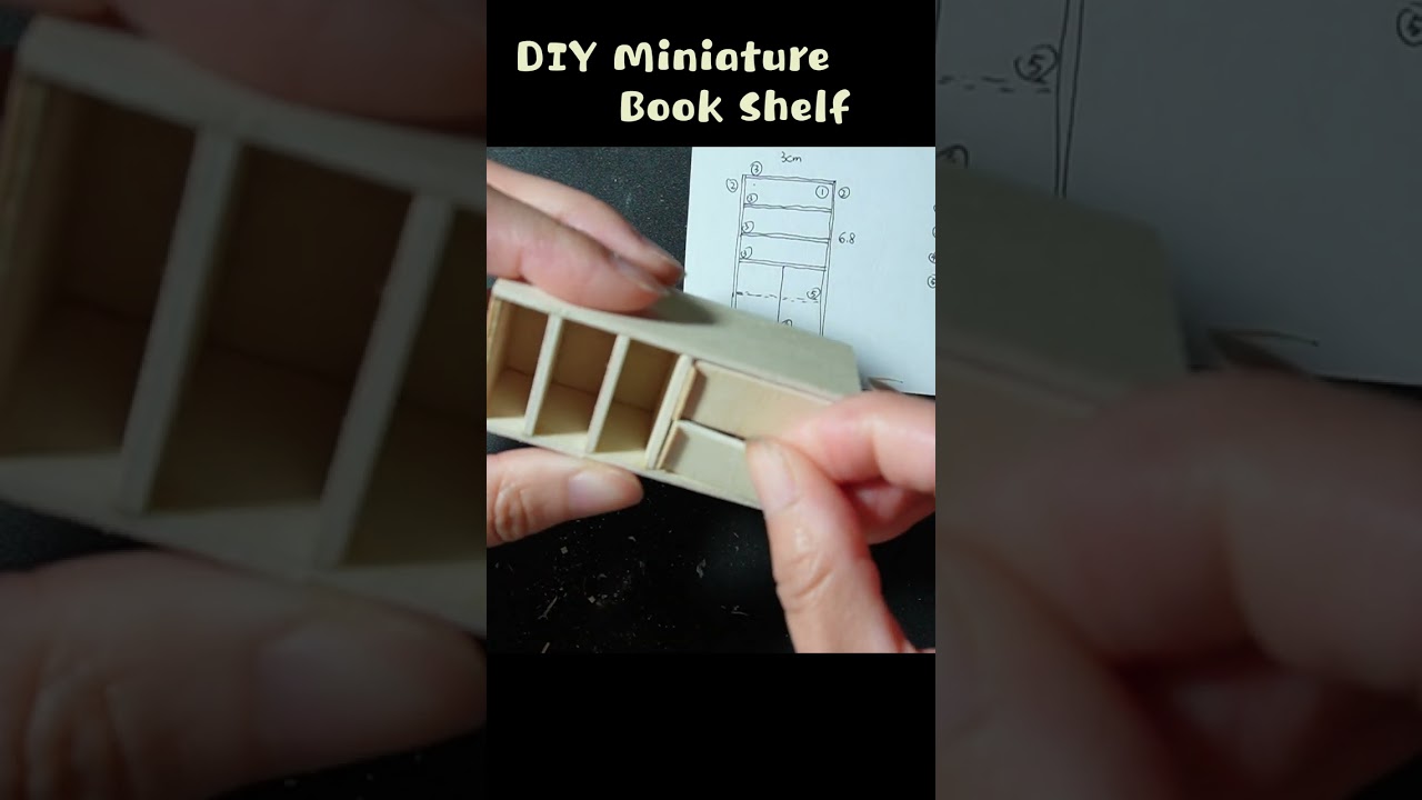 DIY Miniature Book Shelf| Display Shelf