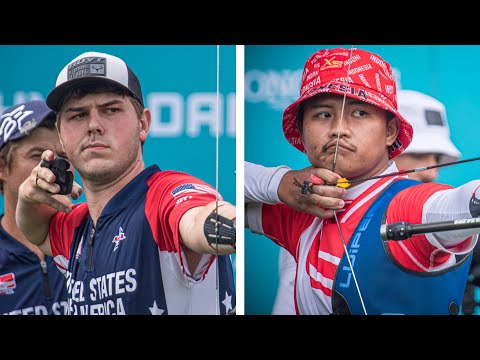USA v Indonesia – recurve men's team gold | Final Olympic qualifier 2021