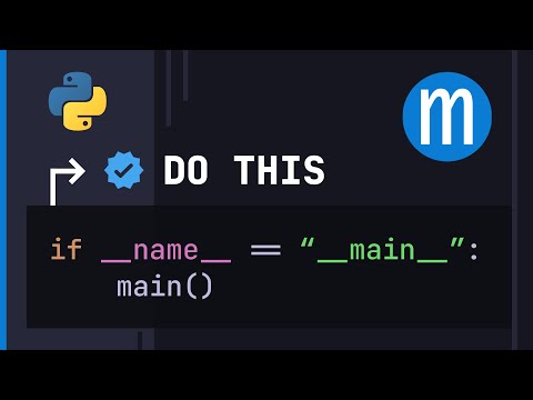 You should put this in all your Python scripts | if __name__ == '__main__': ...
