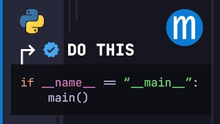You should put this in all your Python scripts | if __name__ == '__main__': ...