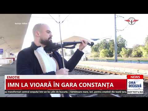 Violin hymn in Constanța Train Station