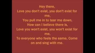 Love Isn&#39;t Real - For All Those Sleeping LYRICS