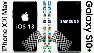 Apple iPhone XS Max (iOS 13 Beta) vs Samsung Galaxy S10+ Speed Test