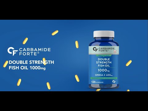 Double strength fish oil capsule, packaging type: plastic bo...