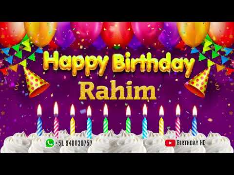 Rahim Happy birthday To You - Happy Birthday song name Rahim 🎁