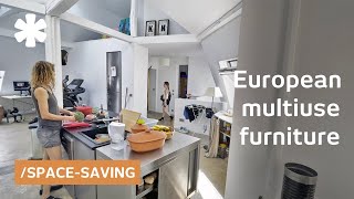 Family of 5 boosts apartment with ‘1950s space-saving furniture