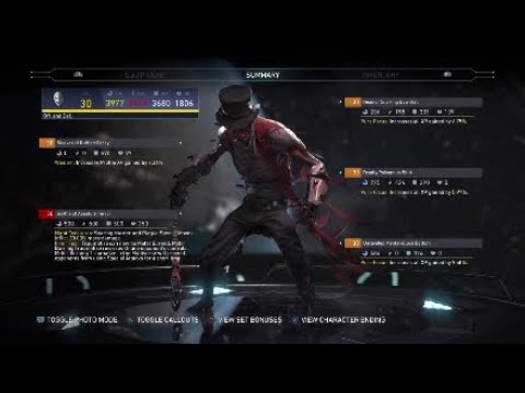 Injustice 2: Scarecrow level 30 Legendary gear