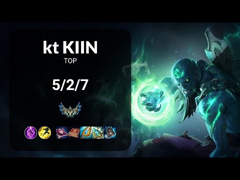 kt Kiin Ryze vs Rumble TOP - KR CHALLENGER Patch 13.20