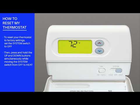 White-Rodgers Classic 80 Series - 1F86-344 - How Do I Reset My Thermostat