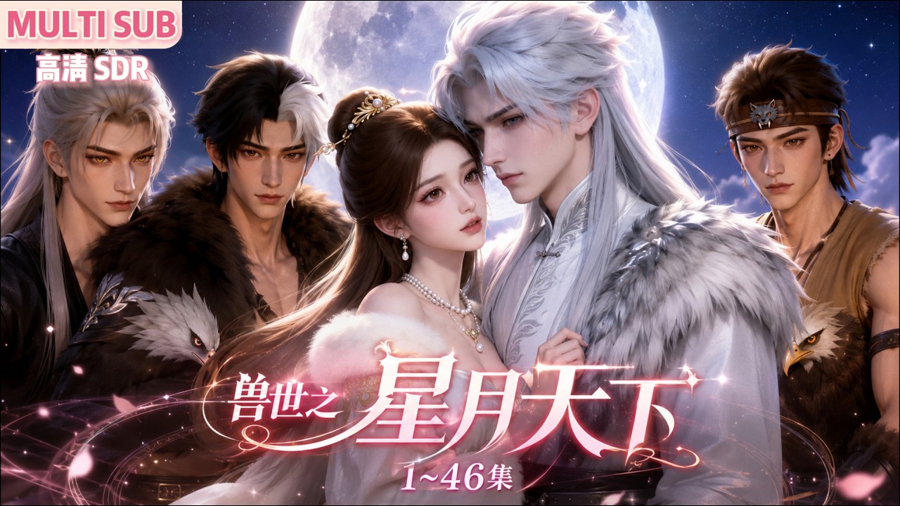 MULTI SUB《兽世之星月天下》1~46集🌸军医星月中弹身亡，穿越到兽世大陆，被外出狩猎的玄羽带回部落结侣… #动漫 #漫剧 #小九追书吖