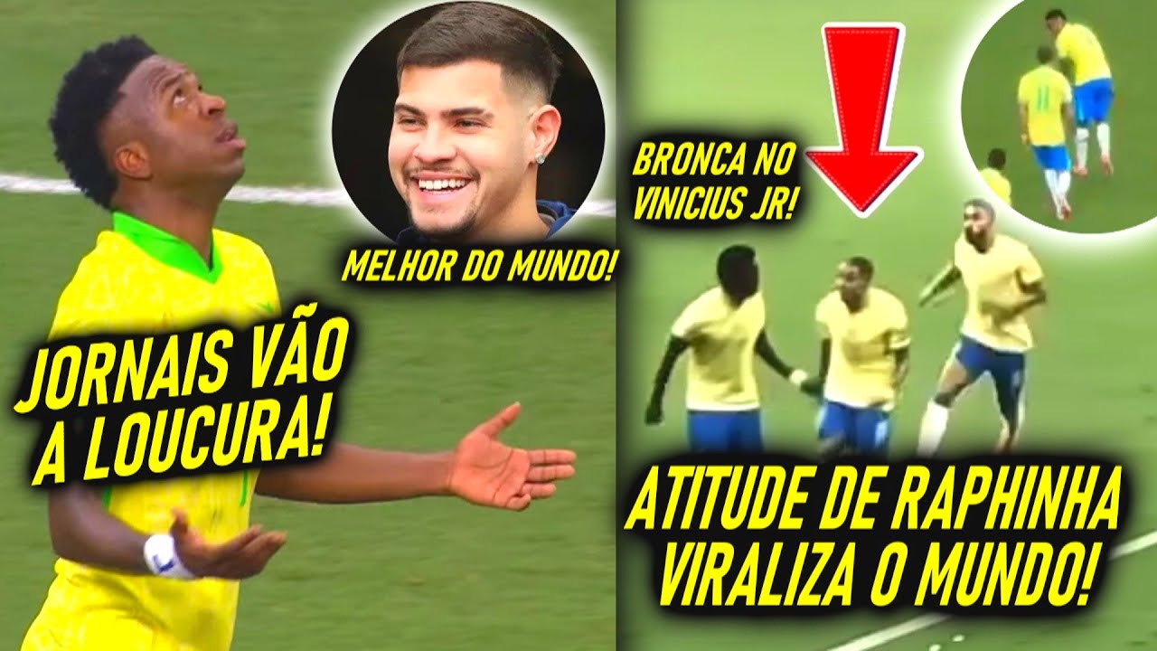 ESPANHÓIS em CHOQUE! RAPHINHA DÁ BRONCA em VINI JR e VIRALIZA! OLHA a REAÇÃO do MUNDO do FUTEBOL!