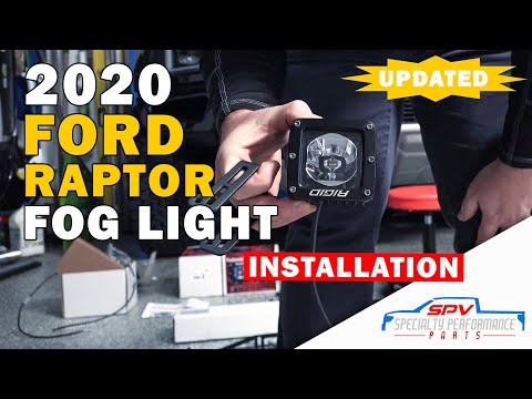 *Updated* 2020 Ford Raptor Fog Light Install Rigid Pro Radiance Scene Baja Designs 20 19 18 17 20