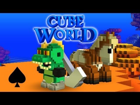 Cube World Alpha Adventure w/ Spade - Part 2: Look At My Horse!