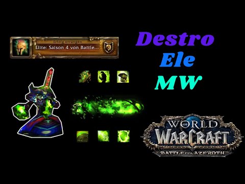 Destro Warlock PoV Arena 2400+ 3vs3 - BfA 8.3  Saison 4